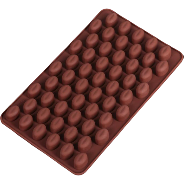 Форма для шоколада Кофейные бобы 55 ячеек, 18,5 х 11 х 1 см