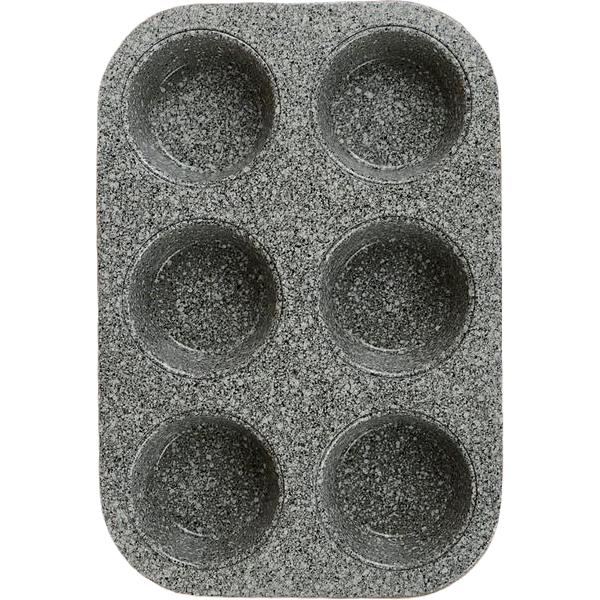 Форма для выпечки капкейков 6 ячеек, верх 7 дно 5,5 высота 3 см, Мрамор
