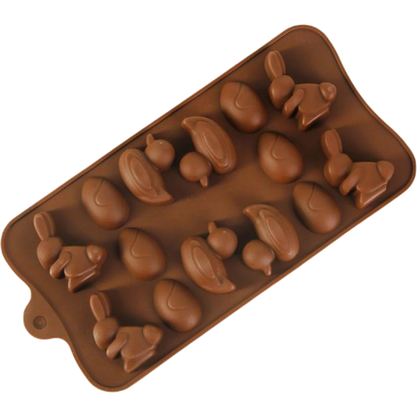 Форма для шоколада Животные 14 ячеек, 22 х 10,2 х 1,4 см