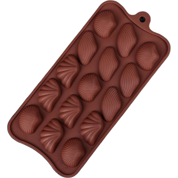 Форма для шоколада Ракушка 15 ячеек, 22 х 10,5 х 1 см