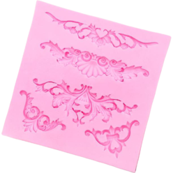 Молд силиконовый Вензеля, лепнина, 10,5&times;10,5 см