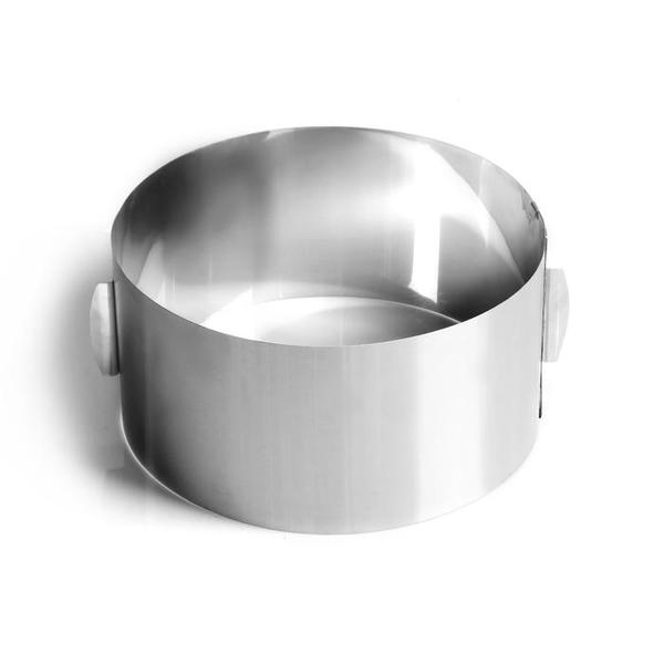 Форма кольцо для выпечки с регулируемым диаметром 16 - 30 см, высота 14 см