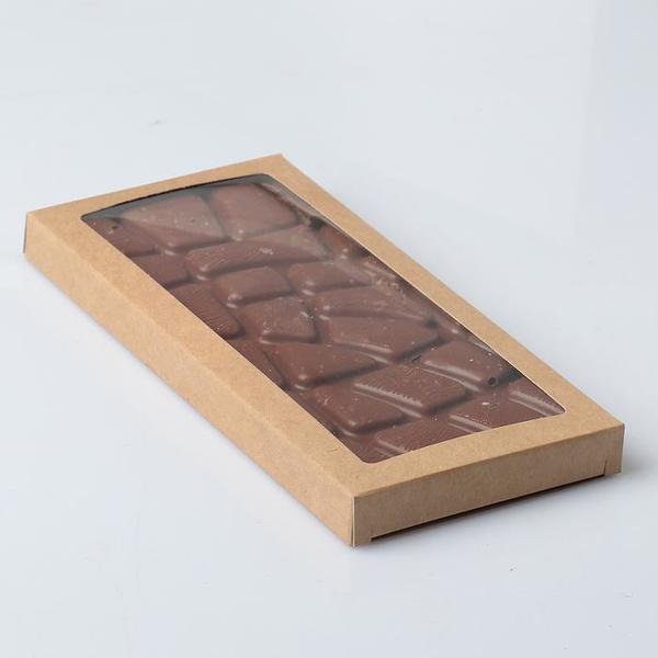 Коробка для плитки шоколада Крафт, 17 х 8 х 1,4 см