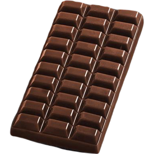 Форма для шоколада Шоколад тёмный 7 × 15 × 1 см