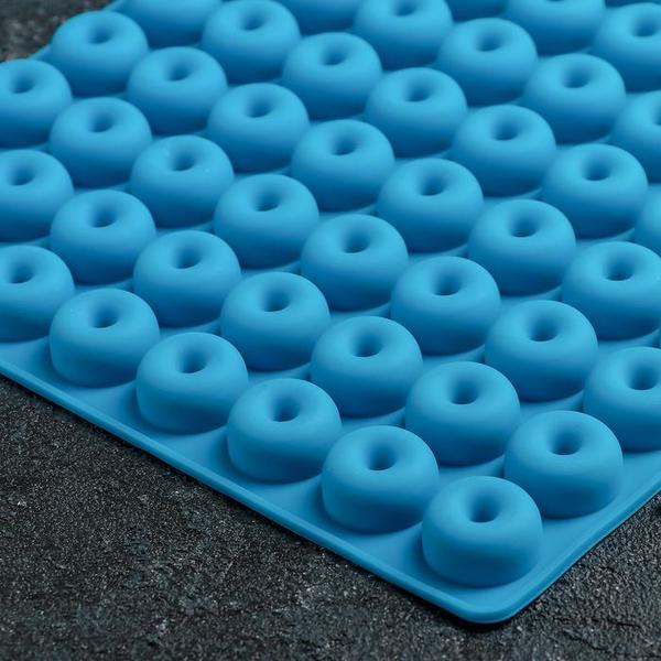 Форма для мармелада Пончики 64 ячейки, 21,5 × 20 см