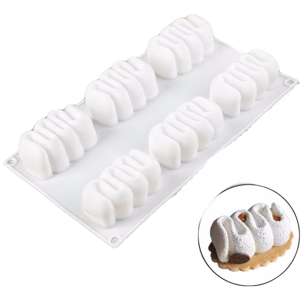 Форма для муссовых десертов и выпечки Ванилла, 29,5 х 17 см, цвет белый