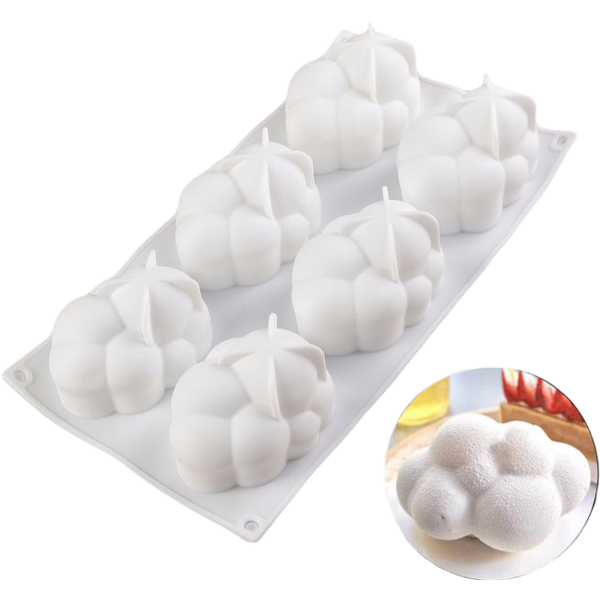 Форма для муссовых десертов и выпечки Облачко, 34,5 х 18,5 см, цвет белый