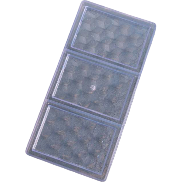Поликарбонатная форма для шоколада Плитка 3 ячейки, 33 x 16,5 x 2,5 см