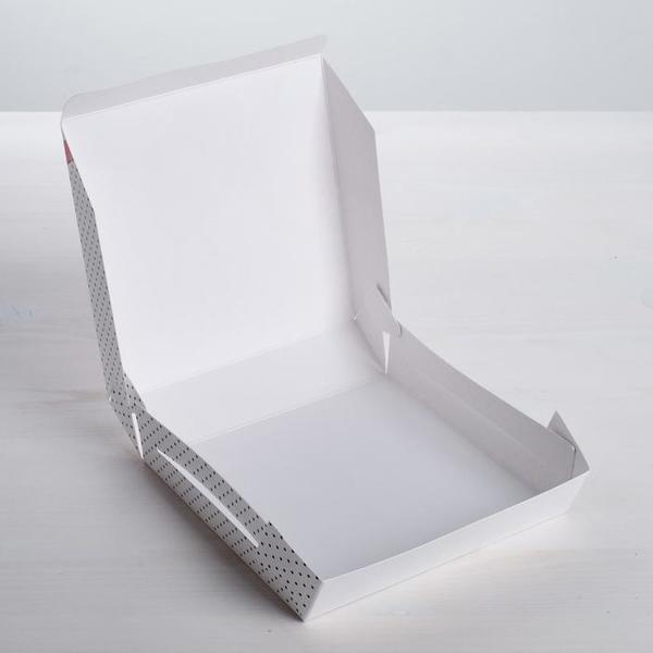 Коробка для десертов Gift for you 14 х 14 х 3,5 см