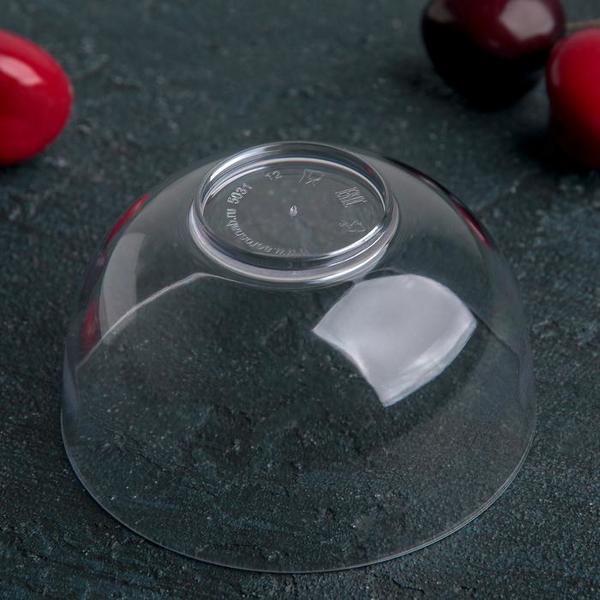 Чашка одноразовая Малая миска, 150 мл, d=8 см, прозрачная, 12 шт/уп