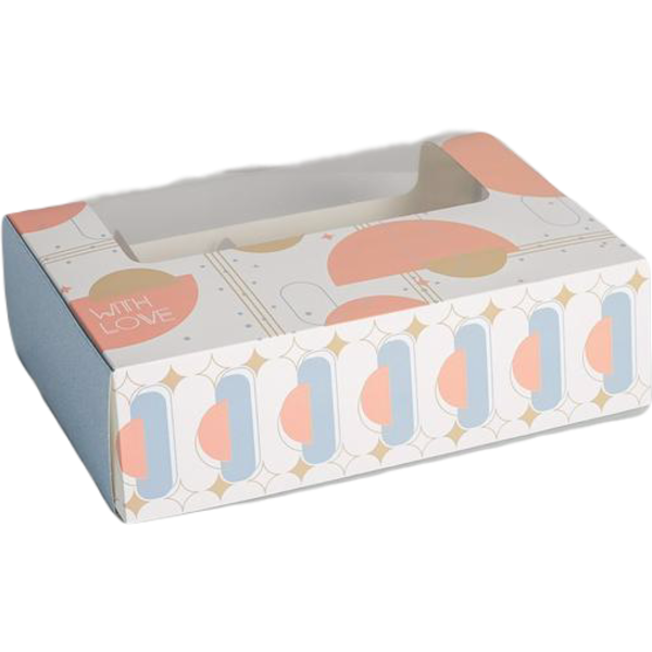 Коробка для эклеров With love, 25,2 х 15 х 7 см