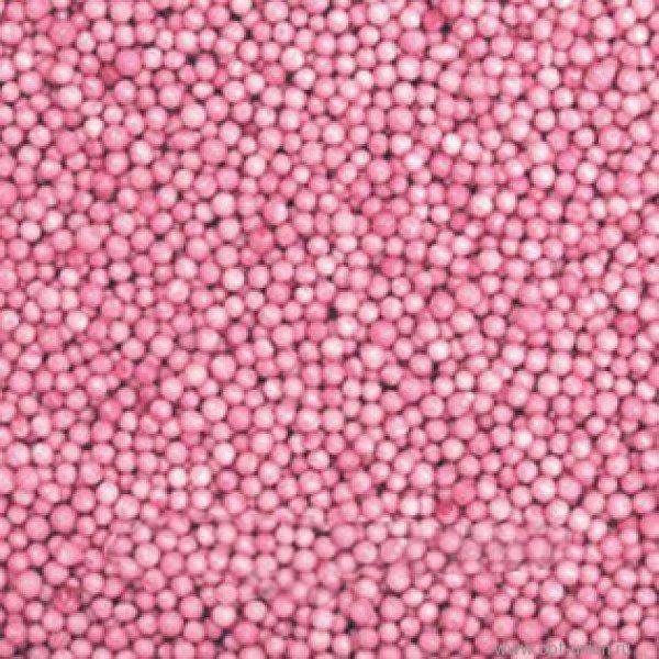 Посыпка шарики розовые перламутровые, 2 мм 1 кг