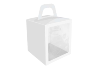 Коробка для кулича белый, 150 х 150 х 180