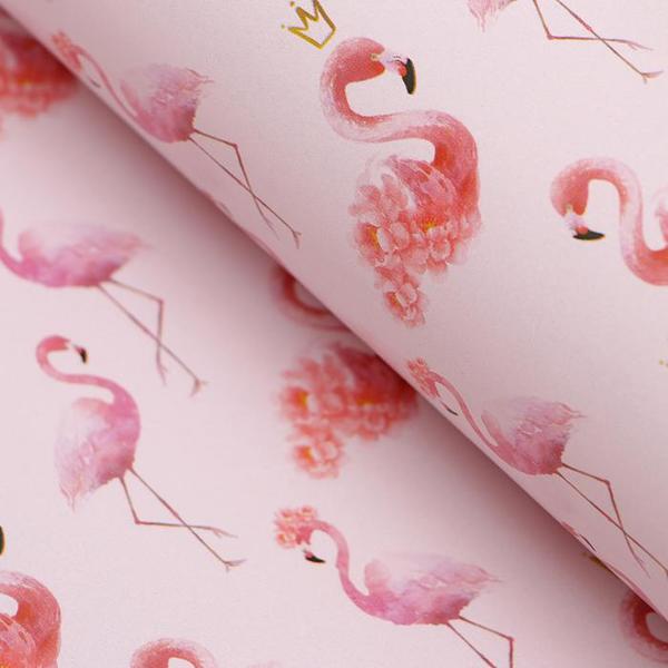 Бумага глянцевая двухсторонняя Фламинго, 50 х 70 см