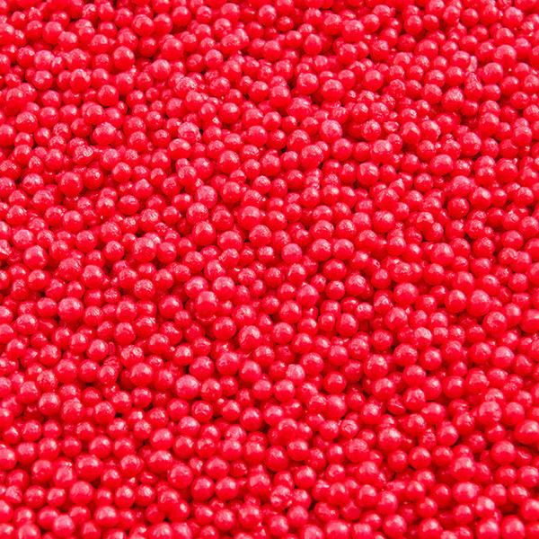 Посыпка шарики красные перламутровые, 2 мм, 1 кг