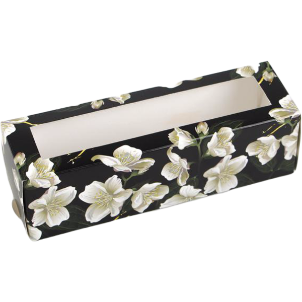 Коробка для макарун Flowers, 5,5 × 18 × 5,5 см