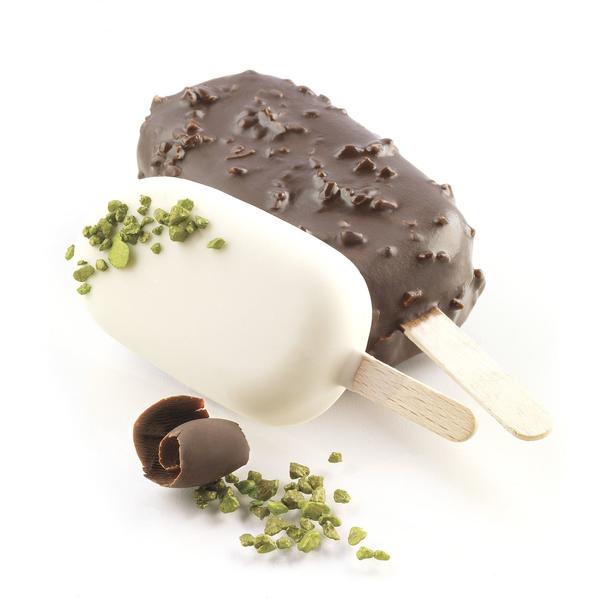 Комплект форм для мороженого и муссовых десертов GEL01 SILIKOMART (Эскимо) 12 ячеек по 90 мл, 93 x 48,5 h=25