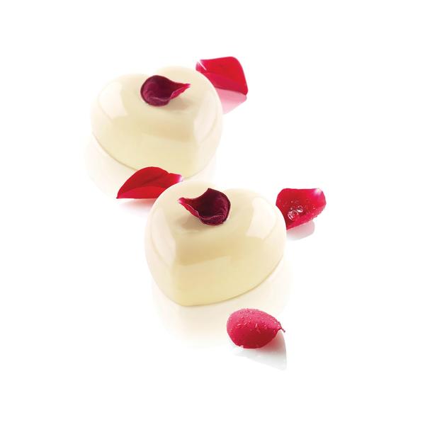 Форма для муссовых десертов Amorini SILIKOMART (сердечки), 8 ячеек по 96 мл, 63 x 65 x 39 мм