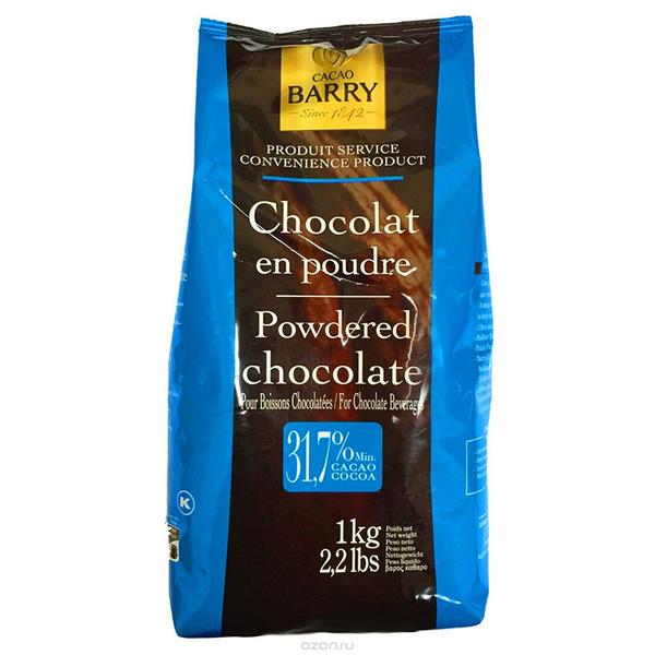 Какао порошок горячий шоколад Cacao BARRY 1кг 31,7%