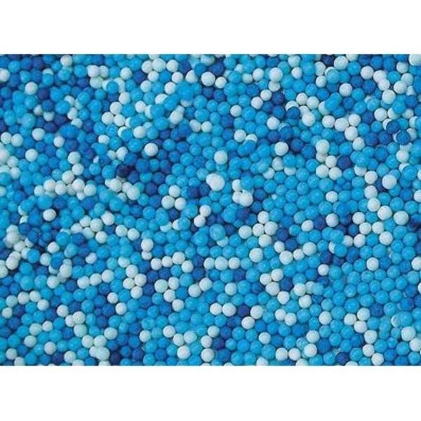 Посыпка шарики сине - бело - голубые, 2 мм, 1 кг