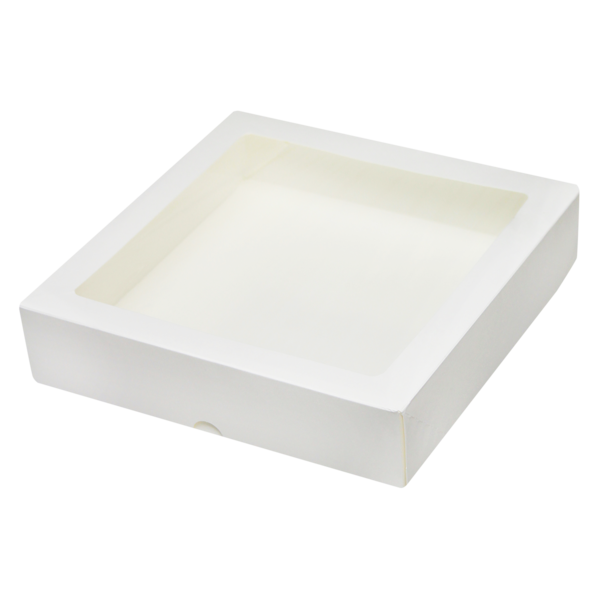 Коробка универсальная с окном 200 x 200 x 45 мм, белая