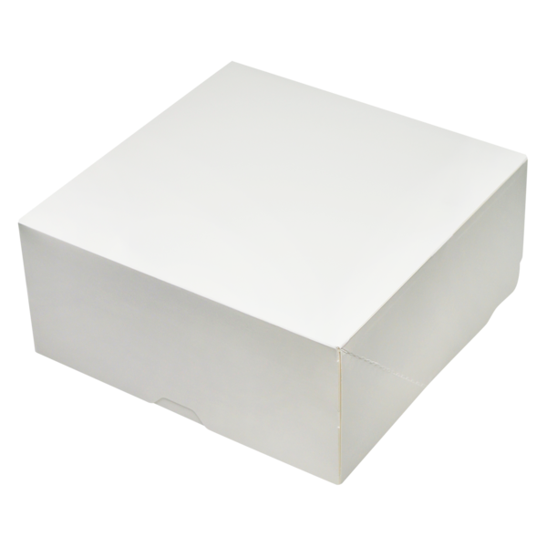 Коробка для торта без окна, 260 x 260 x 120 мм, белая