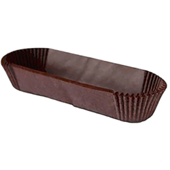Капсулы бумажные овальные коричневые, 28 x 78 x 25 мм, 1000 шт