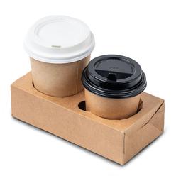 Держатель для 2 стаканов крафт 180 x 90 x 50