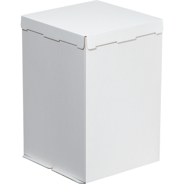 Коробка для торта усиленная 300 х 300 х 450 мм, белая, BAKER STORE