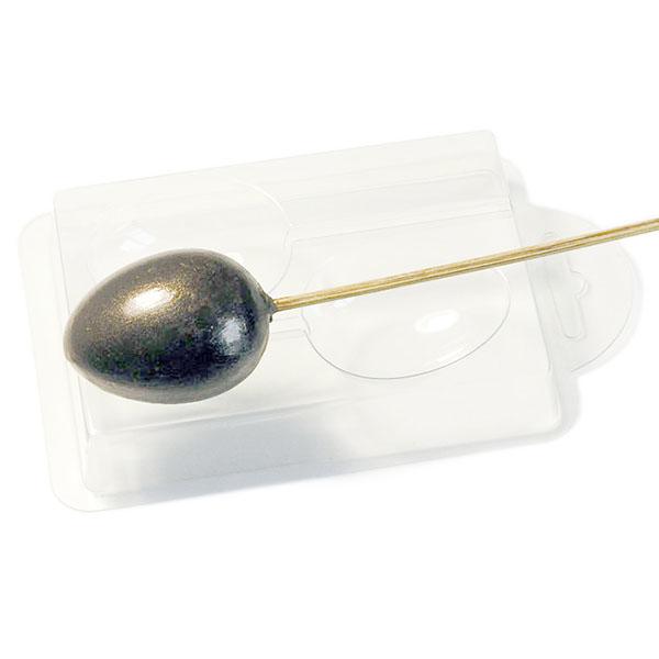 Форма для шоколада Яйцо на палочке, размер ячейки: 45 x 100 x 20 мм