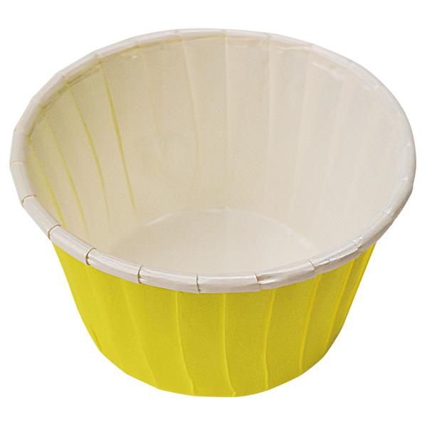 Форма для кексов с бортиком, желтые 50 х 40мм, 20 шт