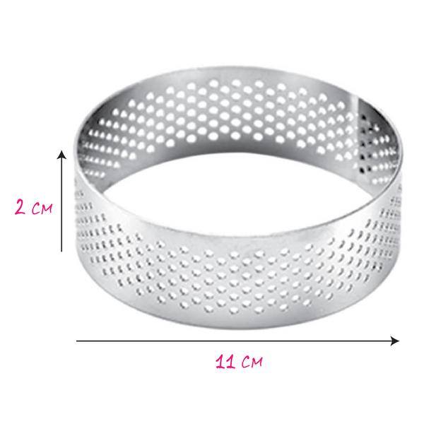 Кольцо перфорированое для тартов диаметр 110 мм высота 20 мм