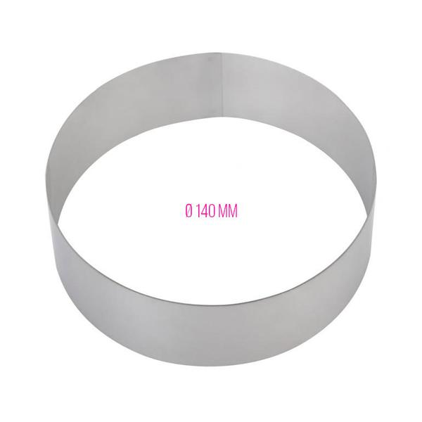 Форма Кольцо для выпечки / выкладки / вырубка диаметр 140 мм, высота 5см, нержавеющая сталь