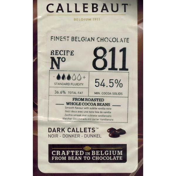Шоколад горький Callebaut в каллетах №70 (72,4% какао) 1кг
