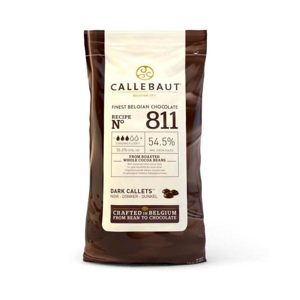 Шоколад темный Callebaut 811 (54,5% какао) 10 кг в фирменной упаковке