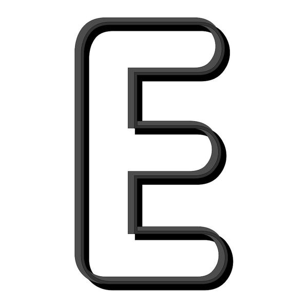 Форма для пряника буква Е