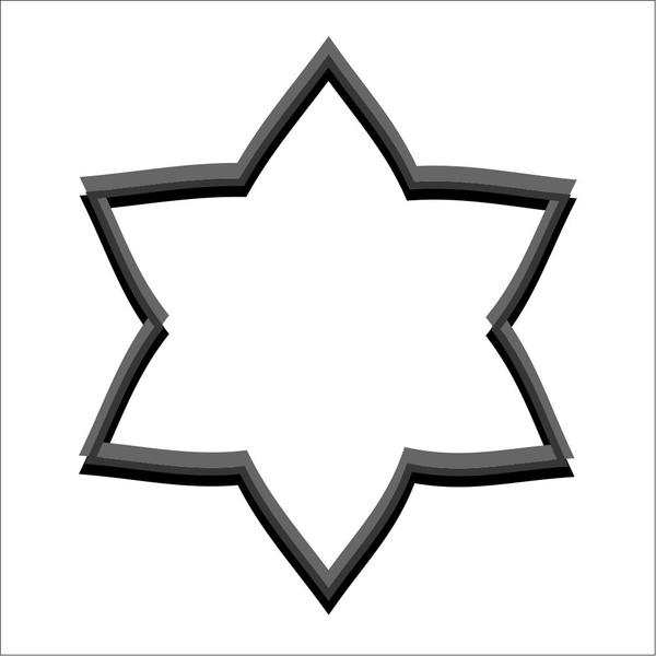 Форма для пряника Снежинка звезда 9x8