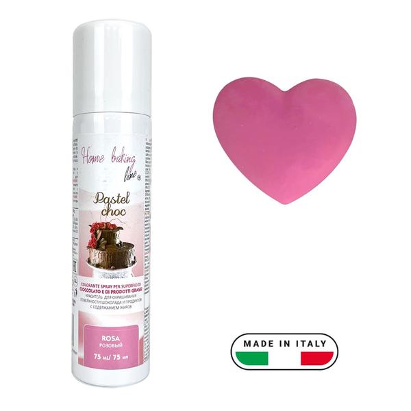 Краситель спрей пищевой Pastel Choc, Розовый Il Punto, 75мл