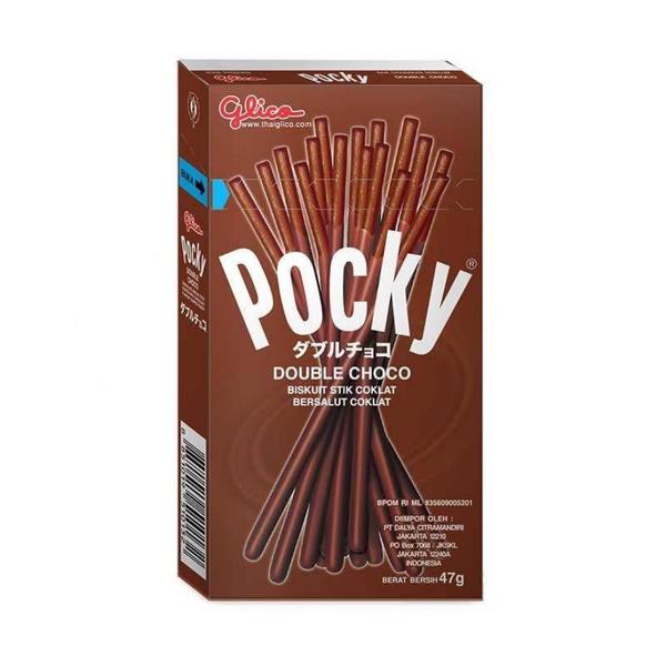 Хрустящие палочки POCKY двойной шоколад, 47 г