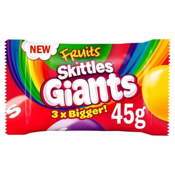 Skittles Giants Гигантские драже, 45 г