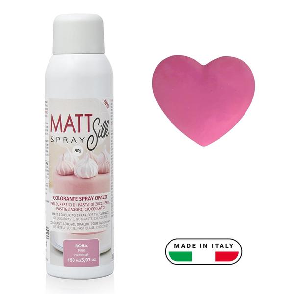 Краситель спрей пищевой матовый Matt Silk Розовый, 150 мл