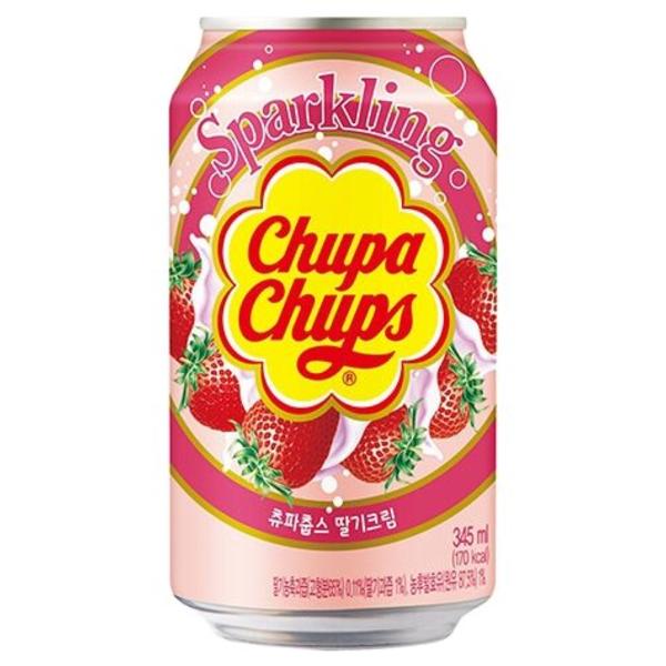 Газированный напиток Chupa Chups клубника, 345 мл