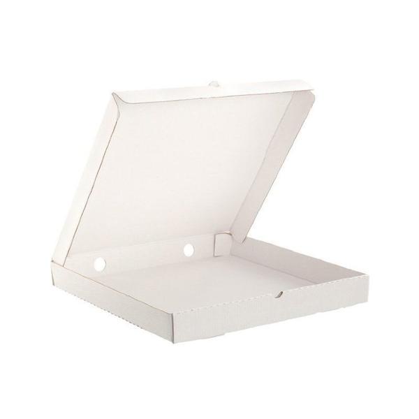 Коробка для пиццы 25 х 25 х 3,5 см гофрокартон, белая