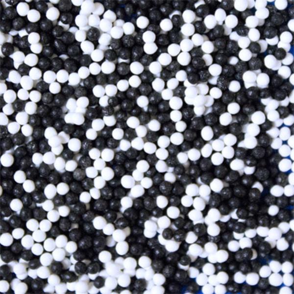 Посыпка шарики белые - черные, 2 мм, 1 кг
