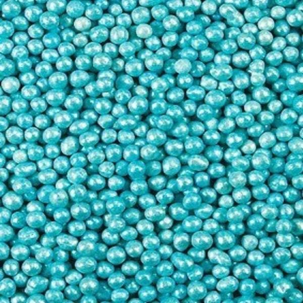 Посыпка шарики голубые перламутровые, 2 мм, 1 кг
