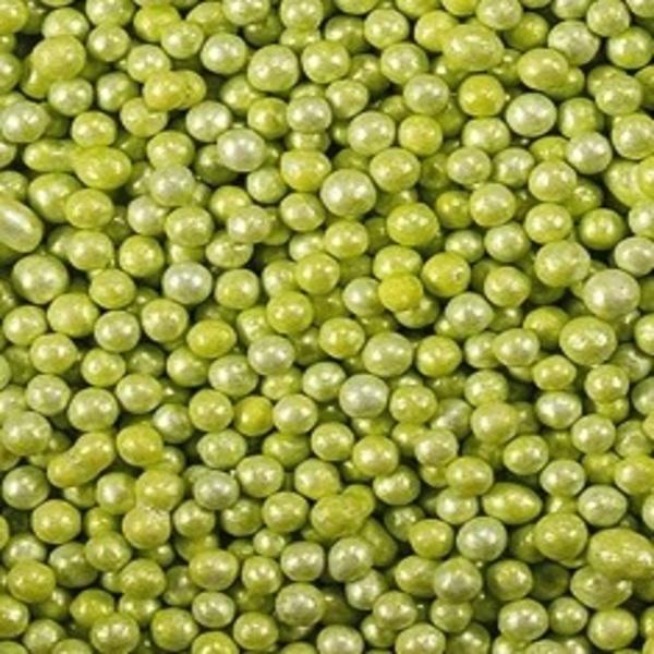 Посыпка шарики зеленые перламутровые, 1 кг