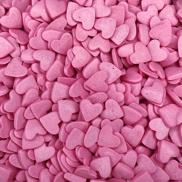 Посыпка сердца розовые, 750 г