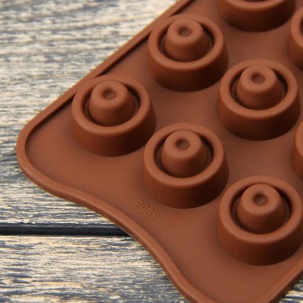 Форма для шоколада Торнадо, 15 ячеек 21,5 х 10,5 х 1 см