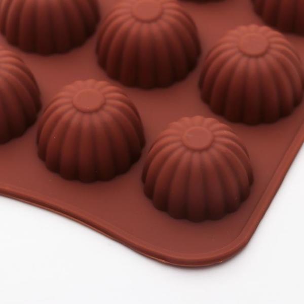 Форма шоколада 15 ячеек Ассорти, 21,5 х 10,4 х 1,5 см