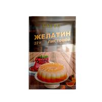 Желатин листовой VAL'DE, 22 г